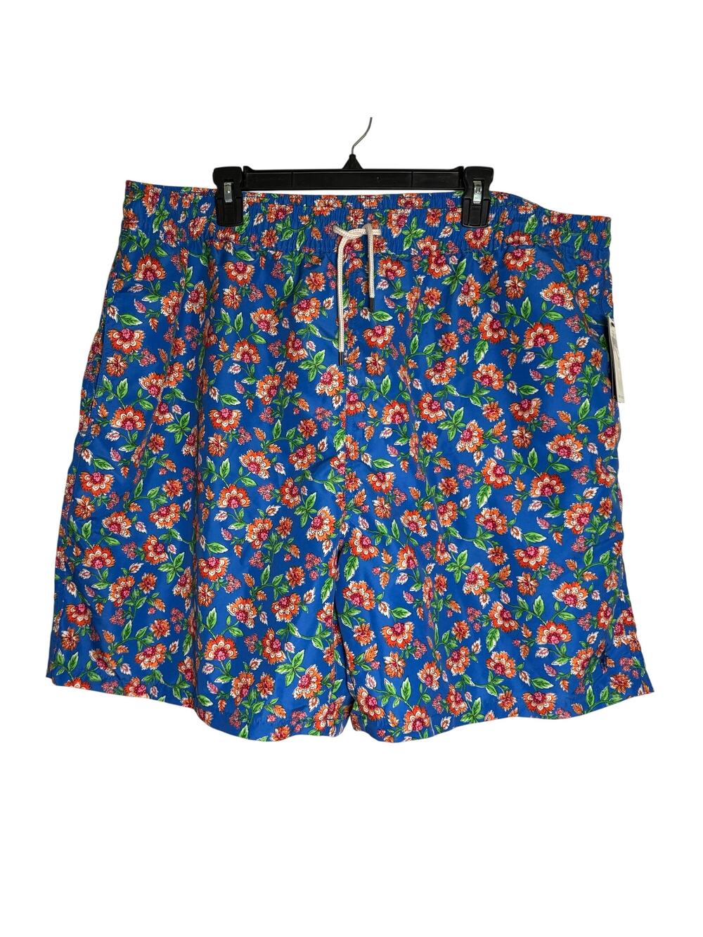 Polo Ralph Lauren Men's Floral Drawstring Traveler Swim Trunks Shorts 3XLT NEW